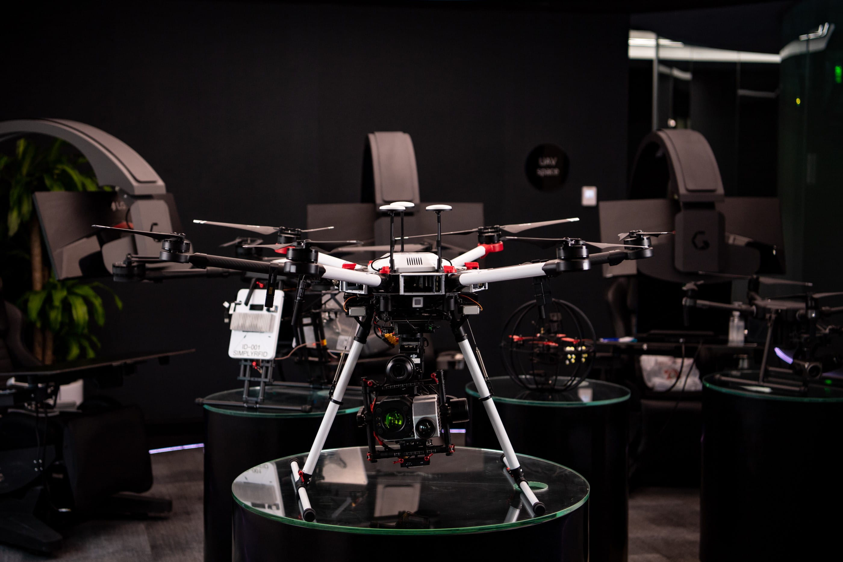 Drone in Aramco 4IR center