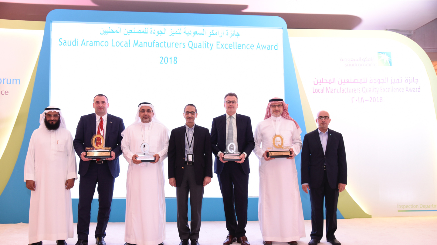 Local manufacturers receiving their awards